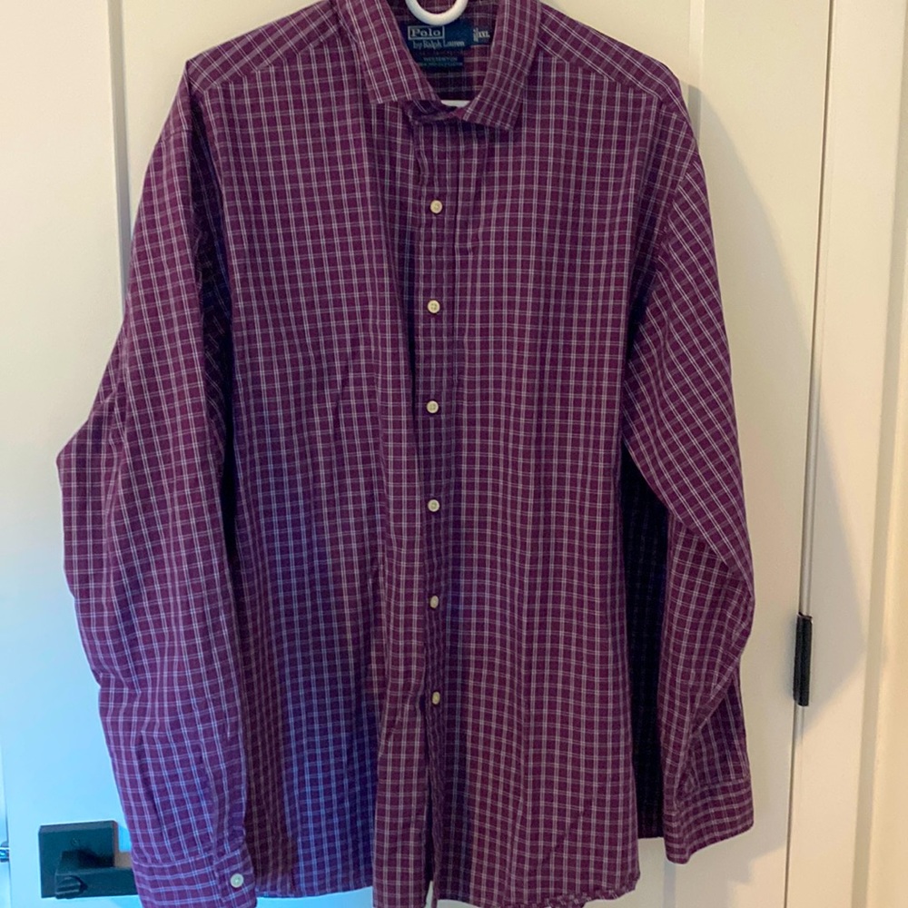 Polo by Ralph Lauren XXL WESTERTON 100% Two-Ply Cotton Long Sleeve Shirt